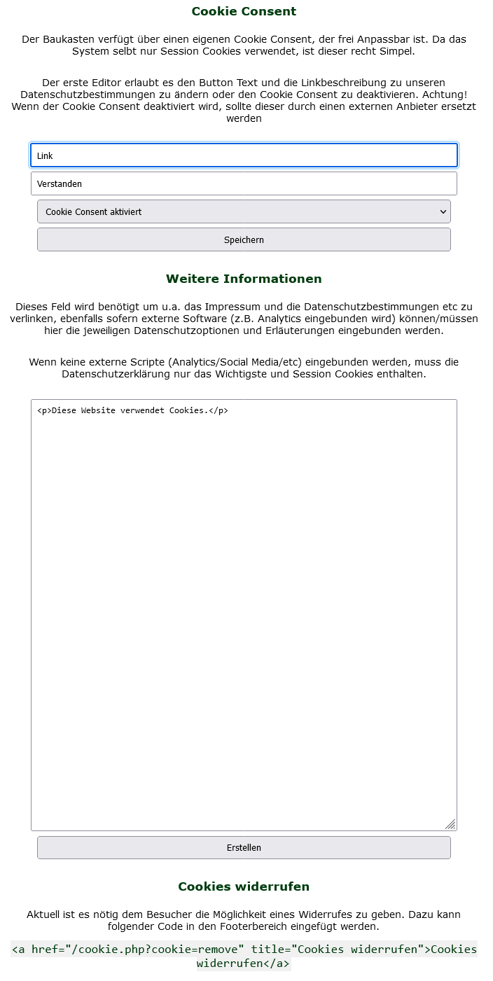 Extra Cookie Consent